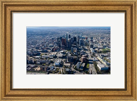 Framed Downtown Los Angeles, Los Angeles, California Print