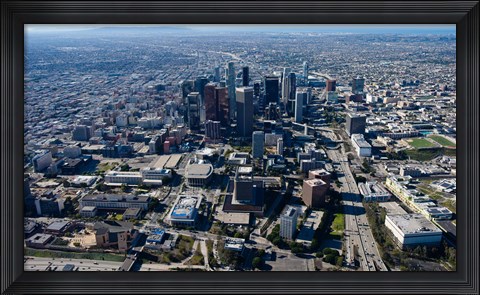 Framed Downtown Los Angeles, Los Angeles, California Print