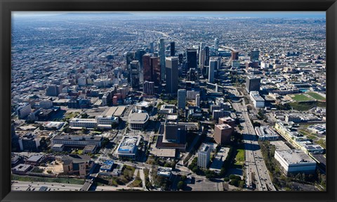 Framed Downtown Los Angeles, Los Angeles, California Print