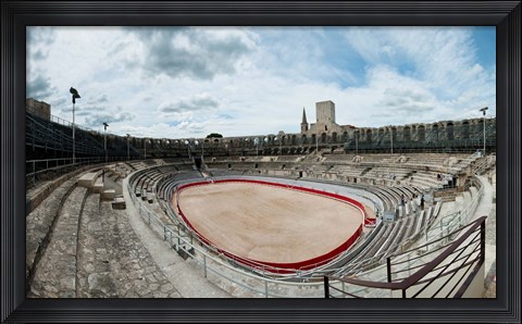 Framed Ancient amphitheater in a city, Arles Amphitheatre, Arles, Bouches-Du-Rhone, Provence-Alpes-Cote d&#39;Azur, France Print