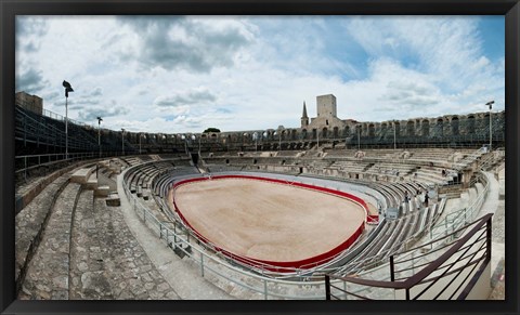 Framed Ancient amphitheater in a city, Arles Amphitheatre, Arles, Bouches-Du-Rhone, Provence-Alpes-Cote d&#39;Azur, France Print