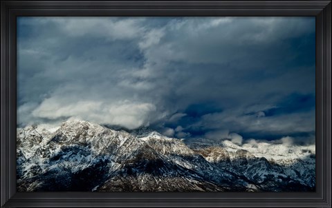 Framed Clouds over the Wasatch Mountains, Utah, USA Print