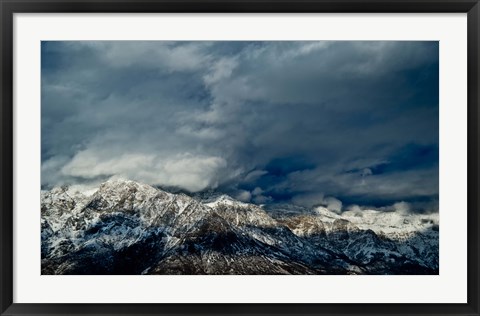 Framed Clouds over the Wasatch Mountains, Utah, USA Print