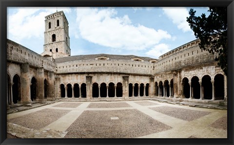 Framed Cloister of St. Trophime, Church Of St. Trophime, Arles, Bouches-Du-Rhone, Provence-Alpes-Cote d&#39;Azur, France Print