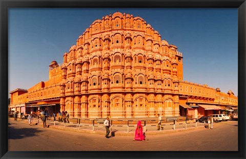 Framed Hawa Mahal at Jaipur, Rajasthan, India Print