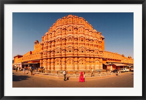 Framed Hawa Mahal at Jaipur, Rajasthan, India Print