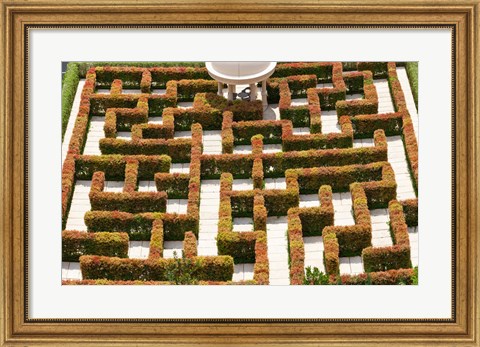 Framed High angle view of maze at Ritz-Carlton Residences, Singapore Print