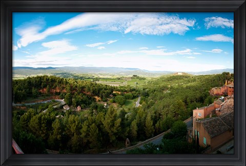 Framed Clouds over a field, Roussillon, Vaucluse, Provence-Alpes-Cote d&#39;Azur, France Print