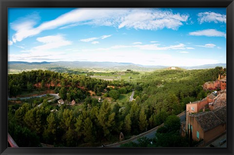 Framed Clouds over a field, Roussillon, Vaucluse, Provence-Alpes-Cote d&#39;Azur, France Print