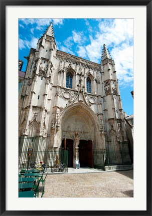 Framed Facade of a church, Place Saint Pierre, Avignon, Vaucluse, Provence-Alpes-Cote d&#39;Azur, France Print