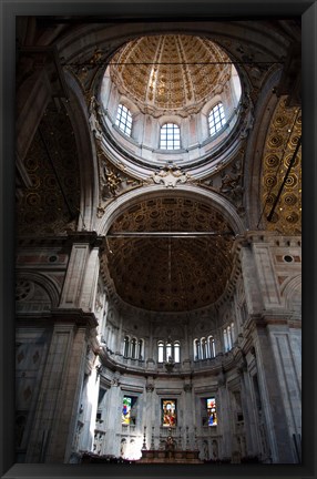 Framed Interiors of Como Cathedral, Como, Lombardy, Italy Print