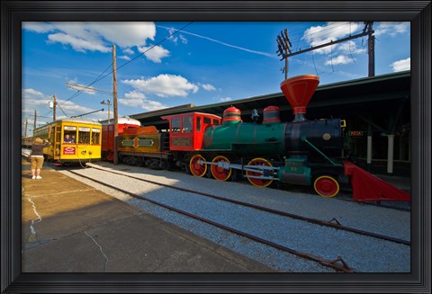 Framed Chattanooga Choo Choo at the Creative Discovery Museum, Chattanooga, Tennessee, USA Print