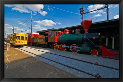 Framed Chattanooga Choo Choo at the Creative Discovery Museum, Chattanooga, Tennessee, USA Print