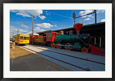 Framed Chattanooga Choo Choo at the Creative Discovery Museum, Chattanooga, Tennessee, USA Print