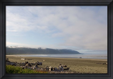 Framed Clouds over the ocean, California, USA Print