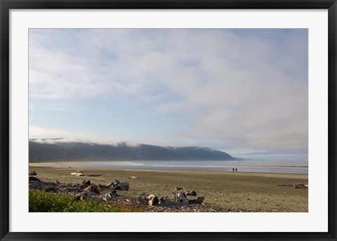 Framed Clouds over the ocean, California, USA Print