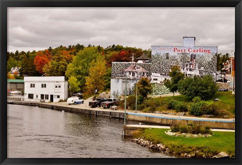 Framed Trees on a hill, Port Carling, Muskoka Lakes, Ontario, Canada Print