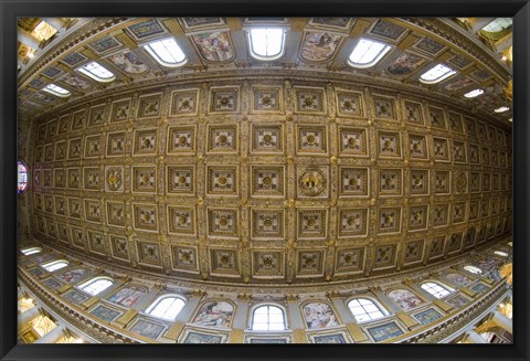 Framed Ceiling details of a church, St. Peter&#39;s Basilica, St. Peter, Chains, Rome, Lazio, Italy Print