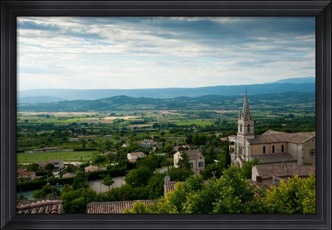Framed Bonnieux, Vaucluse, Provence-Alpes-Cote d&#39;Azur, France Print