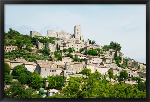 Framed Buildings on a Hill, Bonnieux, Vaucluse, Provence-Alpes-Cote d&#39;Azur, France Print