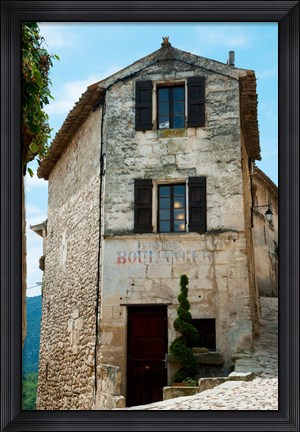 Framed Former bakery, Lacoste, Vaucluse, Provence-Alpes-Cote d&#39;Azur, France Print
