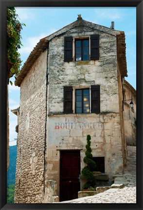 Framed Former bakery, Lacoste, Vaucluse, Provence-Alpes-Cote d&#39;Azur, France Print