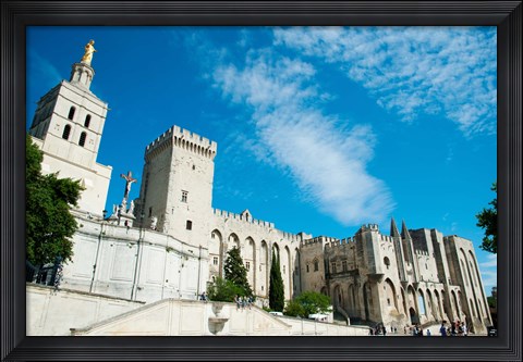Framed Cathedrale Notre-Dame des Doms d&#39;Avignon, Palais des Papes, Avignon, Vaucluse, Provence-Alpes-Cote d&#39;Azur, France Print