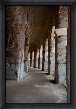 Framed Columns of amphitheater, Arles Amphitheatre, Arles, Bouches-Du-Rhone, Provence-Alpes-Cote d&#39;Azur, France Print