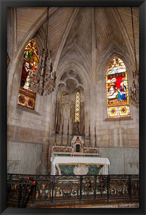 Framed Interiors of the Church Of St. Trophime, Arles, Bouches-Du-Rhone, Provence-Alpes-Cote d&#39;Azur, France Print