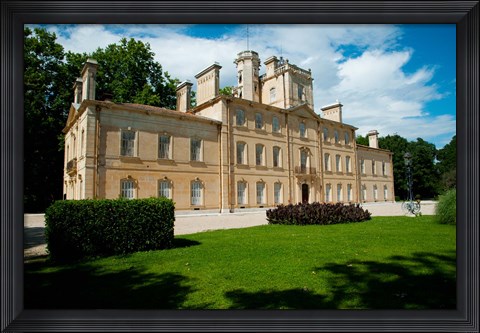 Framed Facade of a building, Chateau d&#39;Avignon, Saintes Maries de La Mer, Bouches-du-Rhone, Provence-Alpes-Cote d&#39;Azur, France Print