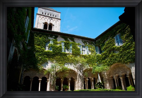 Framed Saint-Paul-De-Mausole, St.-Remy-De-Provence, Bouches-Du-Rhone, Provence-Alpes-Cote d&#39;Azur, France Print