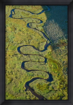 Framed Aerial view of a stream, Park City, Utah, USA Print