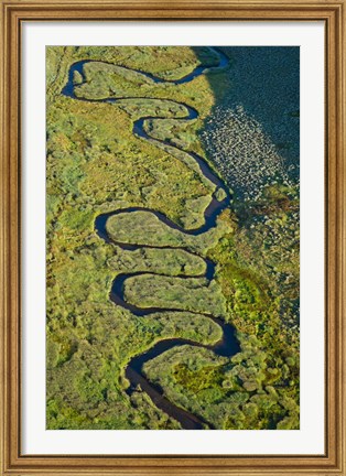 Framed Aerial view of a stream, Park City, Utah, USA Print