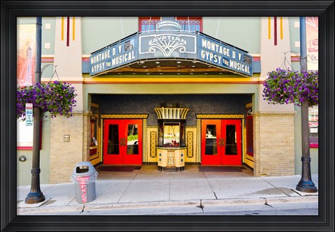 Framed Facade of the Egyptian Theater, Main Street, Park City, Utah, USA Print