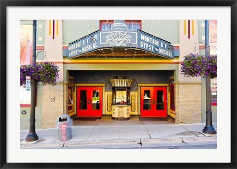 Framed Facade of the Egyptian Theater, Main Street, Park City, Utah, USA Print