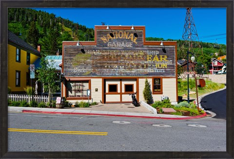 Framed Facade of the High West Distillery Building, Park City, Utah, USA Print