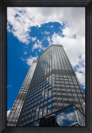 Framed Willy-Brandt-Platz, European Central Bank, Frankfurt, Hesse, Germany Print