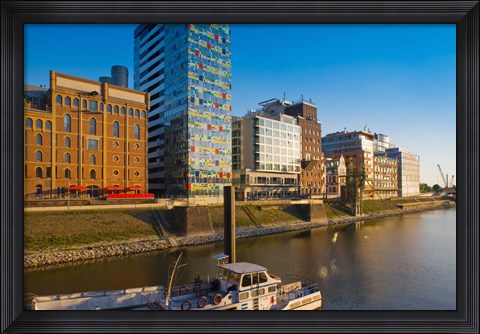 Framed Buildings at the waterfront, Medienhafen, Dusseldorf, North Rhine Westphalia, Germany Print