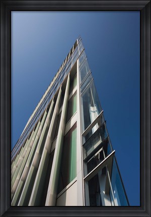 Framed Low angle view of a modern building, 2DF Building, Hamburg, Germany Print