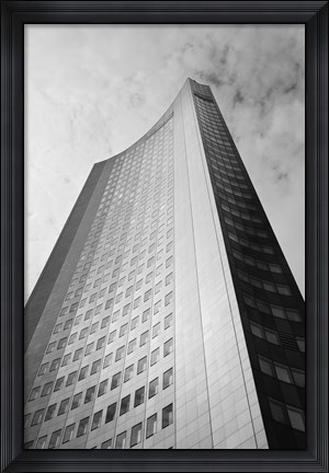 Framed Low angle view of a building, City-Hochhaus, Leipzig, Saxony, Germany Print