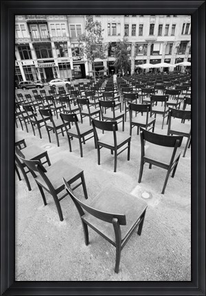 Framed Monument to Jews killed during the Nazi era, Leipzig, Saxony, Germany Print