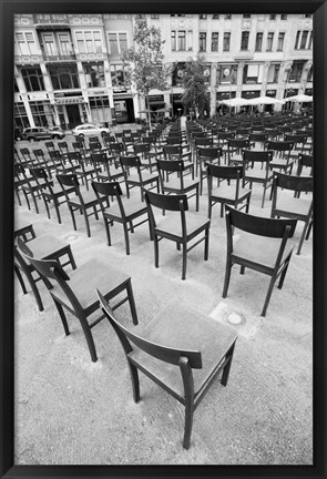 Framed Monument to Jews killed during the Nazi era, Leipzig, Saxony, Germany Print