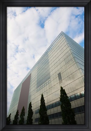 Framed Low angle view of an art museum, Museum Der Bildenden Kunste, Leipzig, Saxony, Germany Print