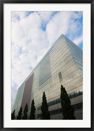 Framed Low angle view of an art museum, Museum Der Bildenden Kunste, Leipzig, Saxony, Germany Print