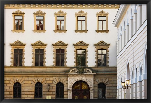 Framed Facade of a palace, Schloss Thurn And Taxis, Regensburg, Bavaria, Germany Print