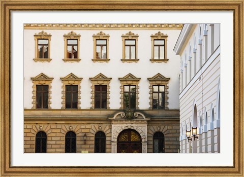 Framed Facade of a palace, Schloss Thurn And Taxis, Regensburg, Bavaria, Germany Print