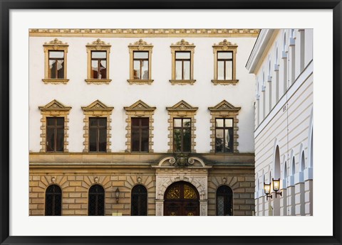 Framed Facade of a palace, Schloss Thurn And Taxis, Regensburg, Bavaria, Germany Print