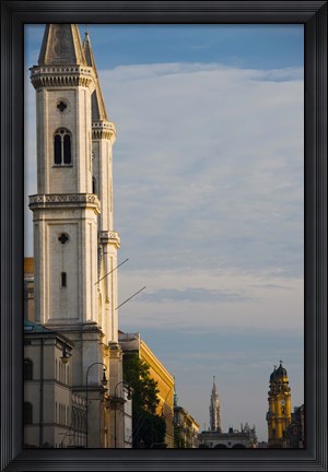 Framed Low angle view of a church, St. Ludwig Church, Ludwigstrasse, Munich, Bavaria, Germany Print