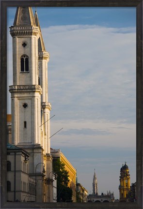 Framed Low angle view of a church, St. Ludwig Church, Ludwigstrasse, Munich, Bavaria, Germany Print