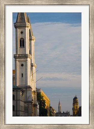 Framed Low angle view of a church, St. Ludwig Church, Ludwigstrasse, Munich, Bavaria, Germany Print